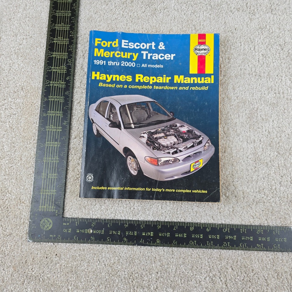 Haynes Repair Manual Ford Escort Mercury Tracer 1991-2000 Blue 36020